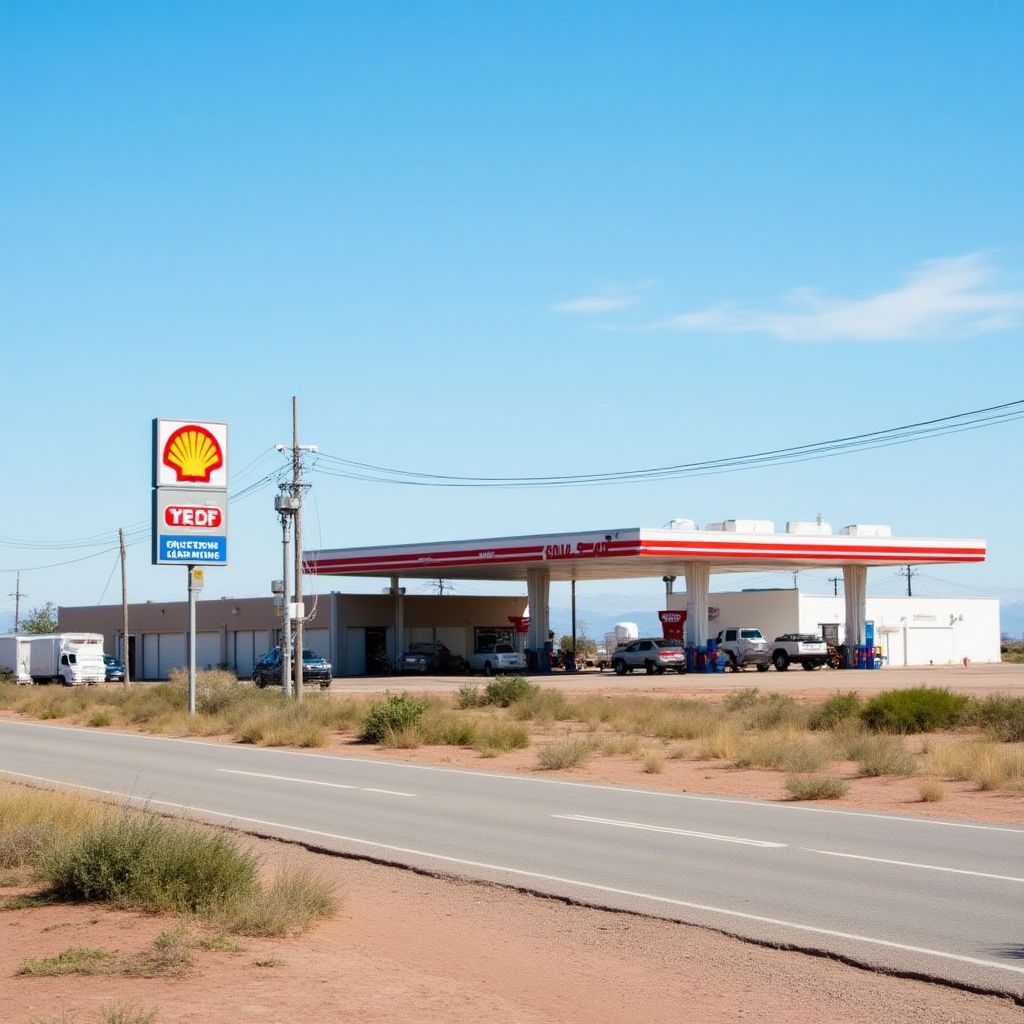 Estación YPF en ruta